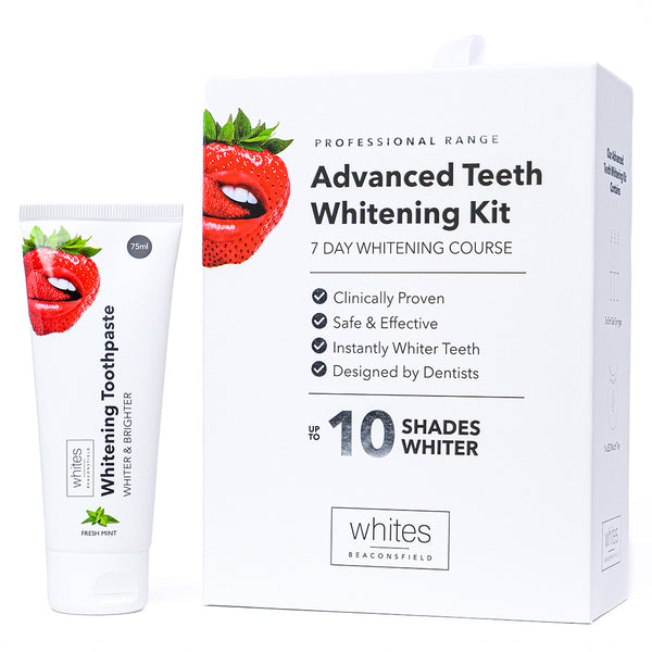 Mint toothpaste and teeth whitening kit 